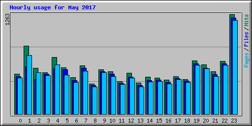 Hourly usage for May 2017