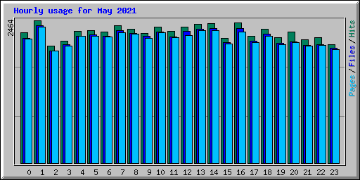 Hourly usage for May 2021