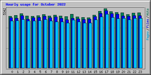 Hourly usage for October 2022