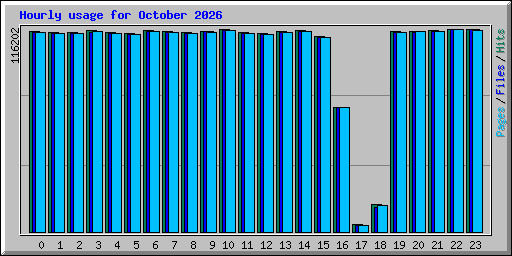 Hourly usage for October 2026
